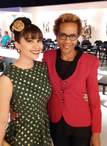 Rhonda with Alexis Evelyn | Invierno Fashion Show, Blackboard Gallery, 2014, ©Rhonda P. Hill