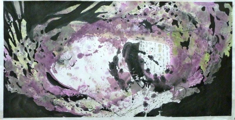 Loo Winds of Change | 54 inch by 27 inch. sumi ink and water color on rice paper