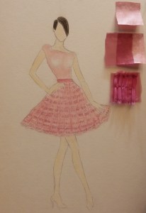 Jodi de Marcos sketch, Santa Barbara Fashion Week, EDGExpo.com