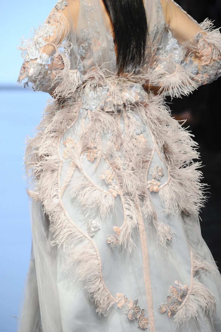 LOS ANGELES, CA - OCTOBER 09: A model walks the runway wearing Rahil Hasan at Art Hearts Fashion Los Angeles Fashion Week presented by AIDS Healthcare Foundation on October 9, 2016 in Los Angeles, California. (Photo by Arun Nevader/Getty Images for Art Hearts Fashion)