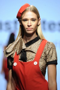LOS ANGELES, CA - OCTOBER 12: A model walks the runway wearing Rosee Matos at Art Hearts Fashion Los Angeles Fashion The Art Institutes Showcase on October 12, 2016 in Los Angeles, California. (Photo by Arun Nevader/Getty Images for Art Hearts Fashion)