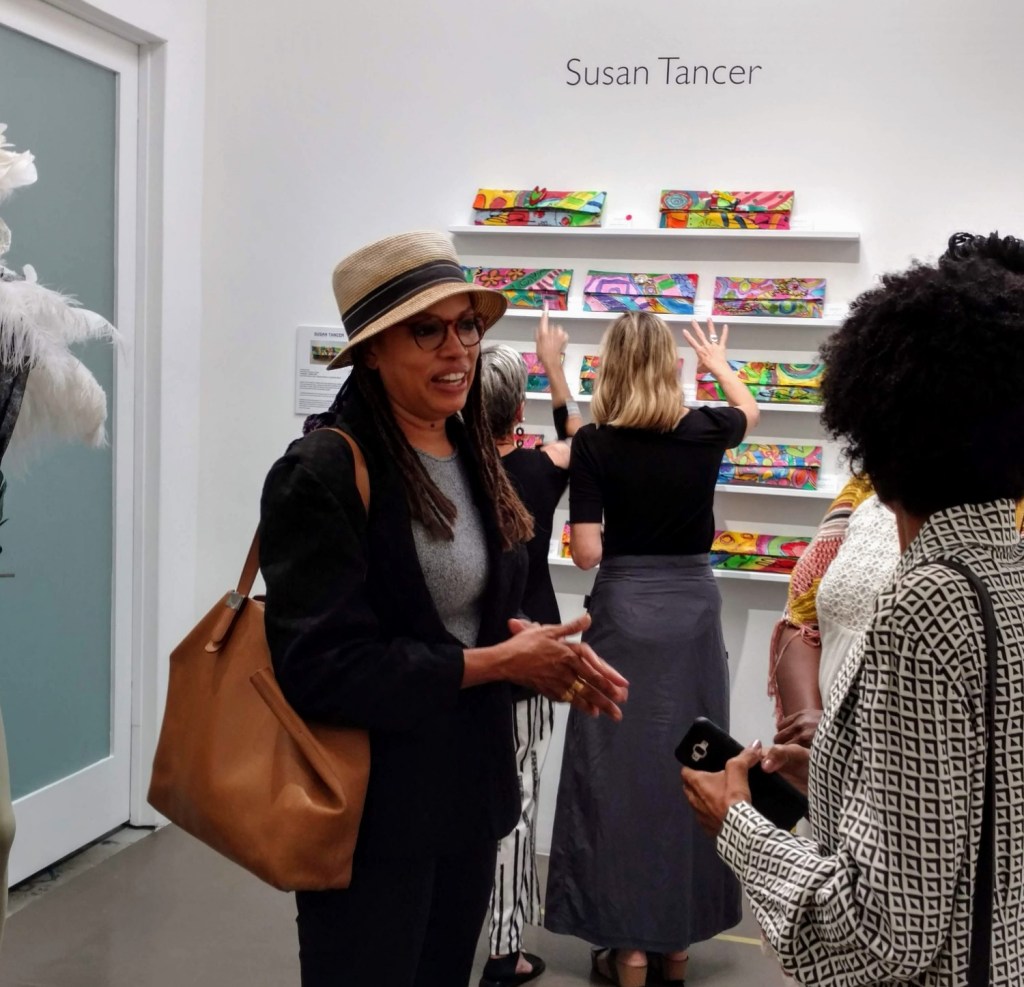 curated by Rhonda P. Hill, Blurred Boundaries Fashion as an Art exhibit, GraySpace Gallery, Santa Barbara, ©EDGExpo.com