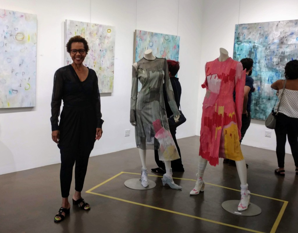 curated by Rhonda P. Hill, Blurred Boundaries Fashion as an Art, with Erik ReeL Zero Point, GraySpace Gallery, Santa Barbara, ©Rhonda P. Hill